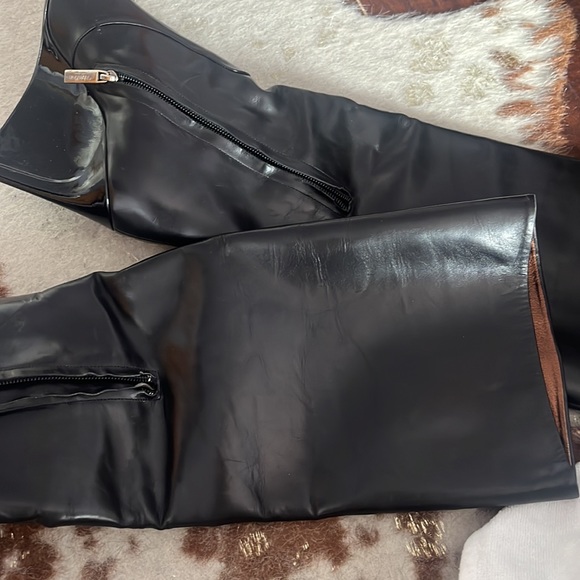 CALVIN KLIEN VINTAGE WEDGE BOOTS - Picture 7 of 9